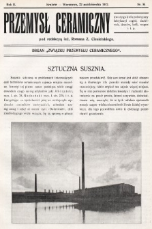 Przemysł Ceramiczny : organ „Związku Przemysłu Ceramicznego”. 1912, nr 16