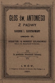 Głos Św. Antoniego z Padwy. 1897, nr 3a