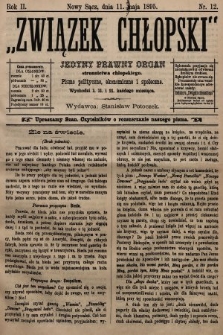 Związek Chłopski : organ stronnictwa chłopskiego. 1895, nr 12