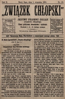 Związek Chłopski : organ stronnictwa chłopskiego. 1895, nr 23