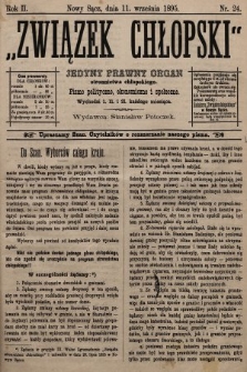 Związek Chłopski : organ stronnictwa chłopskiego. 1895, nr 24