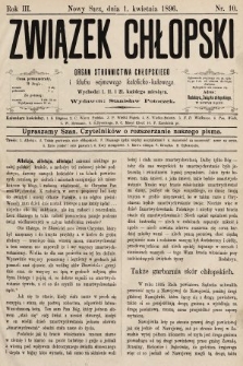 Związek Chłopski : organ stronnictwa chłopskiego. 1896, nr 10