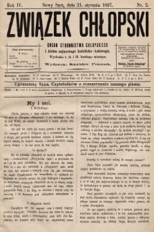 Związek Chłopski : organ stronnictwa chłopskiego. 1897, nr 2