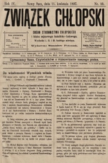 Związek Chłopski : organ stronnictwa chłopskiego. 1897, nr 10