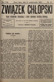 Związek Chłopski : organ stronnictwa chłopskiego i klubu sejmowego katolicko-ludowego. 1901, nr 27