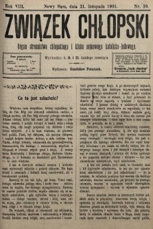 Związek Chłopski : organ stronnictwa chłopskiego i klubu sejmowego katolicko-ludowego. 1901, nr 30