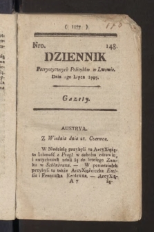 Dziennik Patryotycznych Politykow we Lwowie. 1797, nr 148