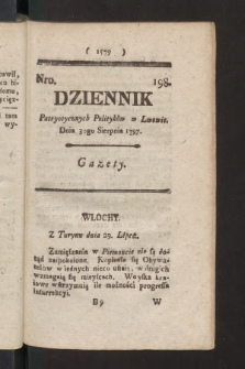 Dziennik Patryotycznych Politykow we Lwowie. 1797, nr 198