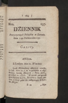 Dziennik Patryotycznych Politykow we Lwowie. 1797, nr 237
