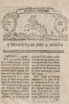 Kuryer Litewski. 1763, nr XXXII