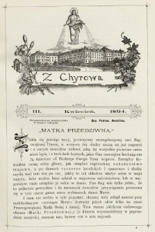 Z Chyrowa : Deo, Patriae, Amicitiae : korespondencya przyjacielska w miejsce rękopisu. 1894, nr 3