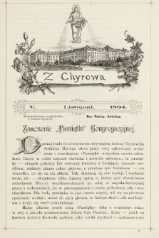 Z Chyrowa : Deo, Patriae, Amicitiae : korespondencya przyjacielska w miejsce rękopisu. 1894, nr 5