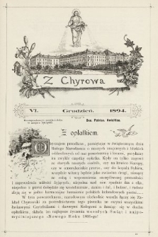 Z Chyrowa : Deo, Patriae, Amicitiae : korespondencya przyjacielska w miejsce rękopisu. 1894, nr 6
