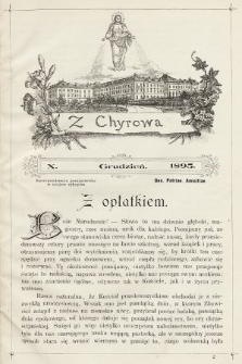 Z Chyrowa : Deo, Patriae, Amicitiae : korespondencya przyjacielska w miejsce rękopisu. 1895, nr 10