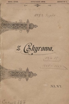 Z Chyrowa : Deo, Patriae, Amicitiae : korespondencya przyjacielska w miejsce rękopisu. 1905, nr 1