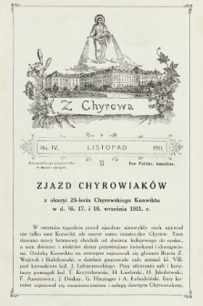 Z Chyrowa : Deo, Patriae, Amicitiae : korespondencya przyjacielska w miejsce rękopisu. 1911, nr 4
