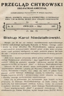 Przegląd Chyrowski : Deo, Patriae, Amicitiae : korespondencja przyjacielska w miejsce rękopisu : organ: Konwiktu, Sodalicji Konwiktowej, Chyrowskiego Koła Tow. im. Piotra Skargi oraz Związku Chyrowiaków. 1937, nr 2