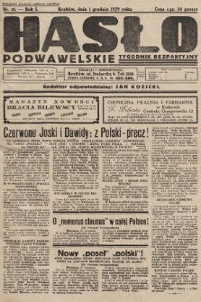 Hasło Podwawelskie : tygodnik bezpartyjny. 1929, nr 10