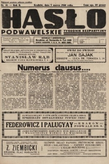 Hasło Podwawelskie : tygodnik bezpartyjny. 1930, nr 10