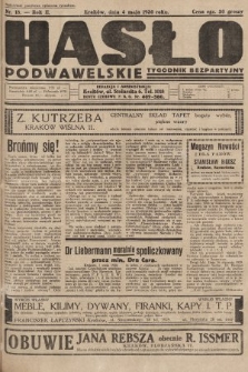 Hasło Podwawelskie : tygodnik bezpartyjny. 1930, nr 18
