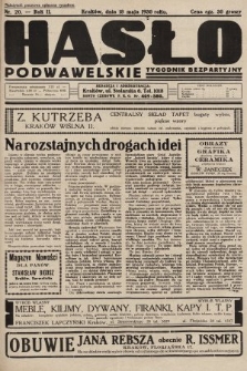 Hasło Podwawelskie : tygodnik bezpartyjny. 1930, nr 20