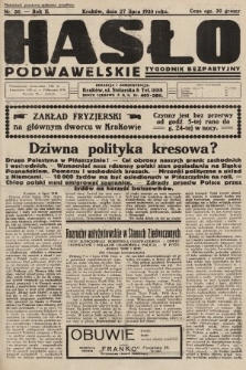 Hasło Podwawelskie : tygodnik bezpartyjny. 1930, nr 30
