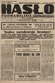 Hasło Podwawelskie : tygodnik bezpartyjny. 1930, nr 31