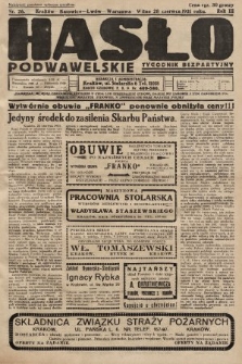 Hasło Podwawelskie : tygodnik bezpartyjny. 1931, nr 26