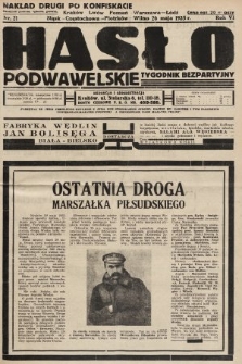 Hasło Podwawelskie : tygodnik bezpartyjny. 1935, nr 21