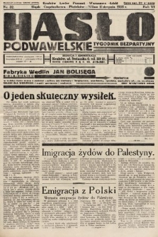Hasło Podwawelskie : tygodnik bezpartyjny. 1935, nr 32