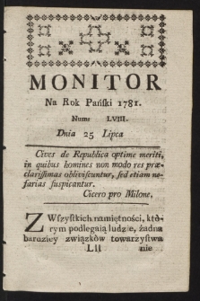 Monitor. 1781, nr 58