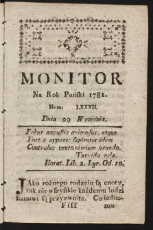 Monitor. 1781, nr 82