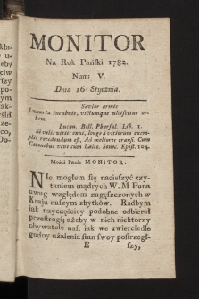 Monitor. 1782, nr 5