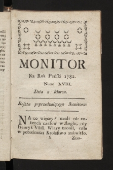 Monitor. 1782, nr 18