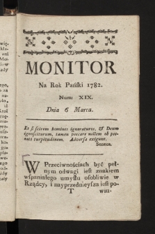 Monitor. 1782, nr 19