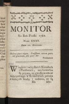 Monitor. 1782, nr 32