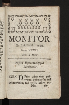 Monitor. 1782, nr 36