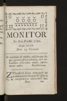 Monitor. 1782, nr 49