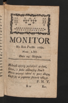 Monitor. 1782, nr 65