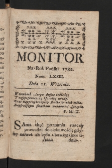 Monitor. 1782, nr 73