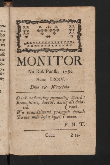 Monitor. 1782, nr 75