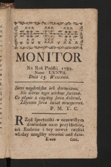 Monitor. 1782, nr 77