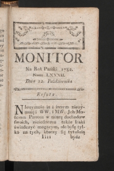 Monitor. 1782, nr 82