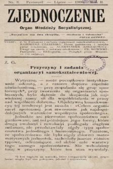 Zjednoczenie : organ młodzieży socyalistycznej. 1906, nr 3