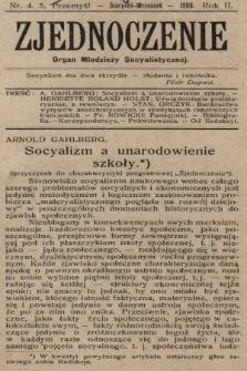 Zjednoczenie : organ młodzieży socyalistycznej. 1906, nr 4 i 5