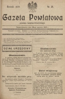 Gazeta Powiatowa Powiatu Świętochłowickiego = Kreisblattdes Kreises Świętochłowice. 1929, nr 26