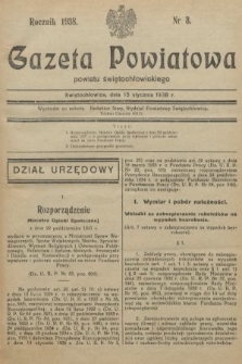 Gazeta Powiatowa Powiatu Świętochłowickiego = Kreisblattdes Kreises Świętochłowice. 1938, nr 3