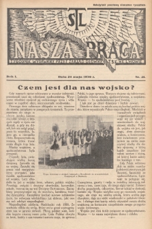 Nasza Praca : tygodnik wydawany przez Zarząd Główny TSL we Lwowie. 1936, nr 21