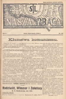 Nasza Praca : tygodnik wydawany przez Zarząd Główny TSL we Lwowie. 1936, nr 49
