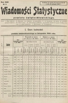 Wiadomości Statystyczne Powiatu Świętochłowickiego : dodatek do Gazety Powiatowej. 1928, nr 50
